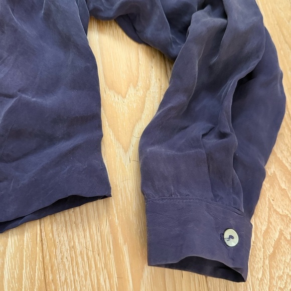 Vintage Rabbit rabbit rabbit Women's blue/ purple Blouse retro modern cropped - Picture 5 of 9